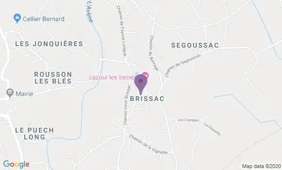 Localisation Saint Julien de Cassagnas Bp - 30500
