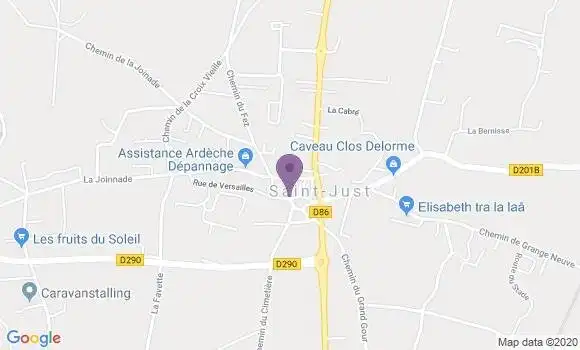 Localisation Saint Julien de Peyrolas Bp - 30760