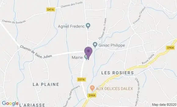 Localisation Saint Julien les Rosiers Bp - 30340