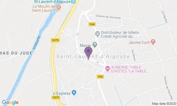 Localisation Saint Laurent d