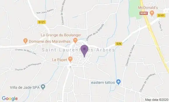 Localisation Saint Laurent des Arbres Bp - 30126