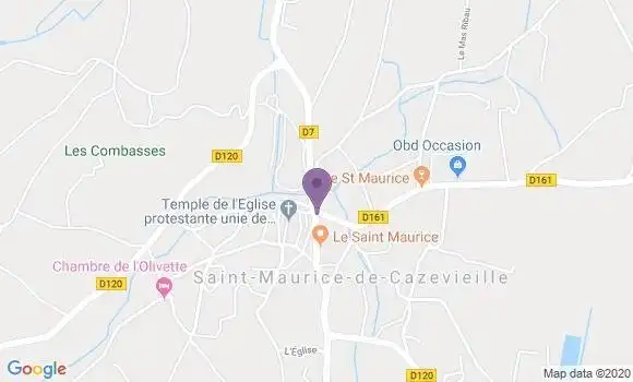 Localisation Saint Maurice de Cazevielle Ap - 30360