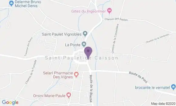 Localisation Saint Paulet de Caisson Bp - 30130