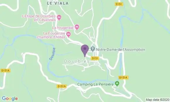 Localisation Saint Sauveur Camprieu Ap - 30750