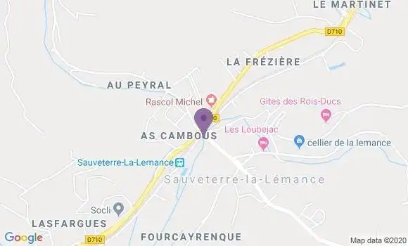 Localisation Sauveterre Bp - 30150