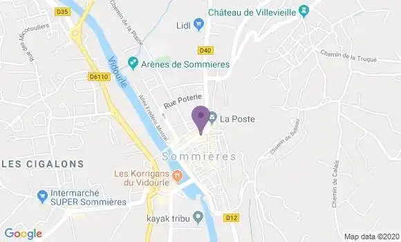 Localisation Sommieres - 30250