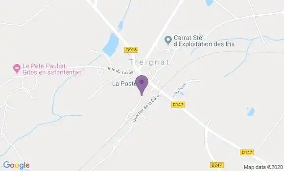Localisation Treignat Ap - 03380