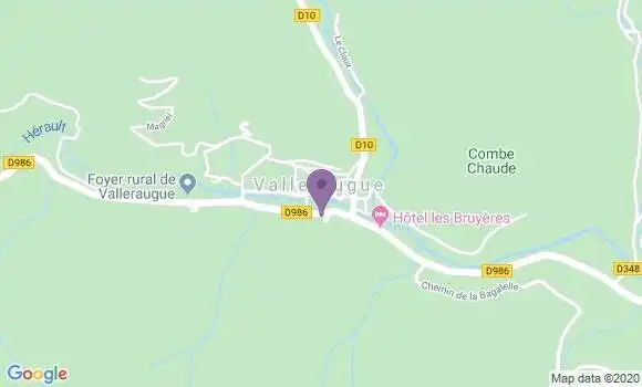 Localisation Valleraugue - 30570