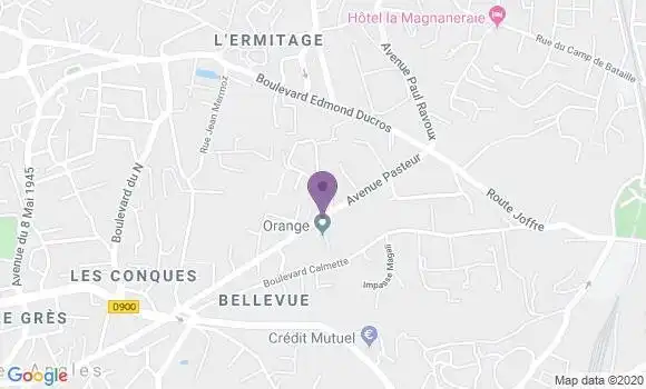 Localisation Villeneuve les Avignon Pasteur - 30400