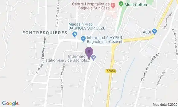 Localisation Bagnols sur Ceze Alphonse Daudet - 30200