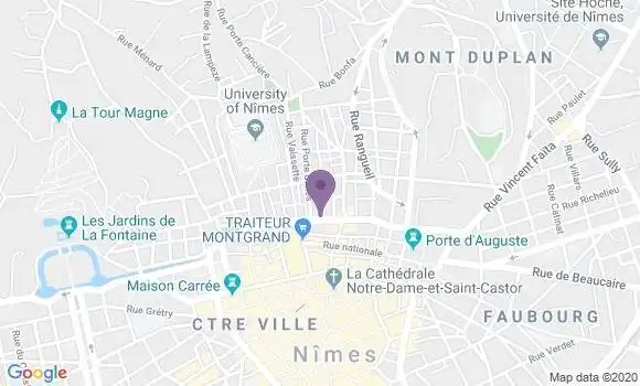 Localisation Nimes Gambetta - 30000