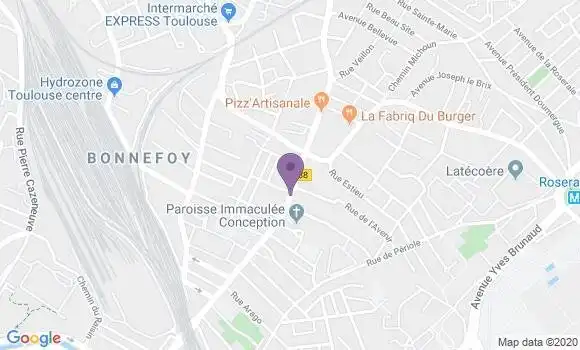 Localisation Toulouse Bonnefoy Bp - 31500