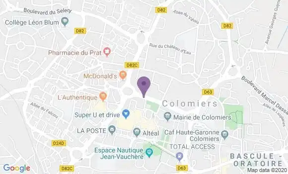 Localisation Colomiers Village - 31770