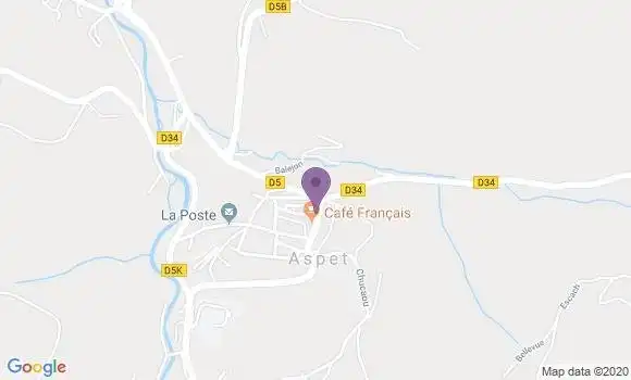 Localisation Aspet - 31160
