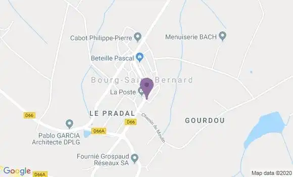 Localisation Bourg Saint Bernard Ap - 31570