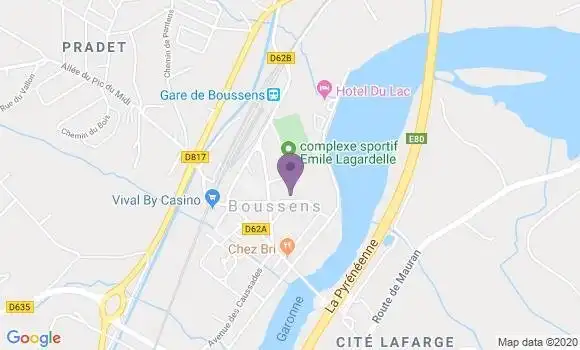 Localisation Boussens Bp - 31360