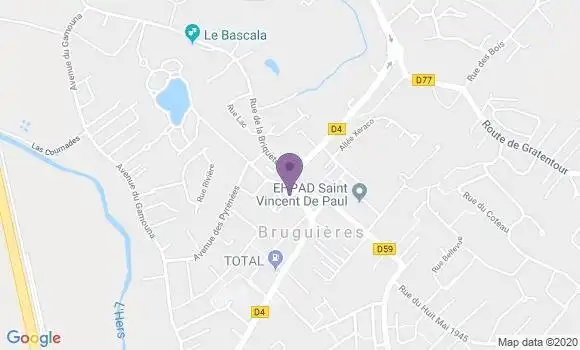 Localisation Bruguieres - 31150