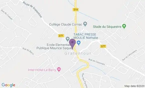 Localisation Gratentour Bp - 31150