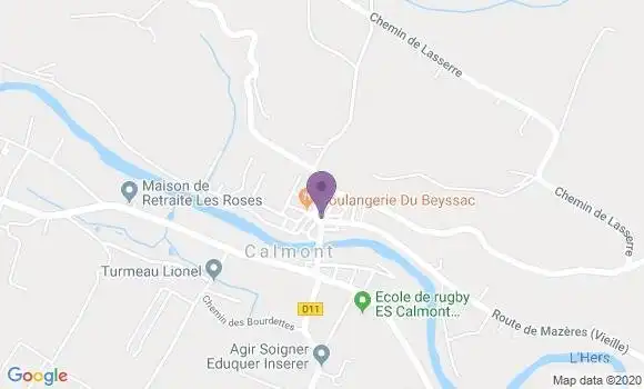 Localisation Calmont Bp - 31560