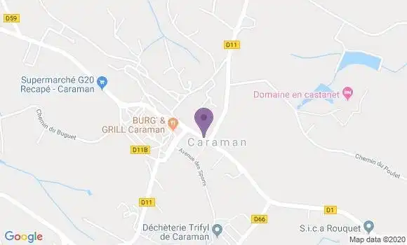 Localisation Caraman - 31460