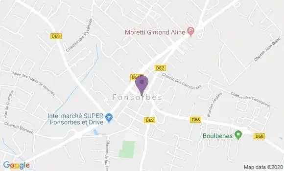 Localisation Fonsorbes - 31470