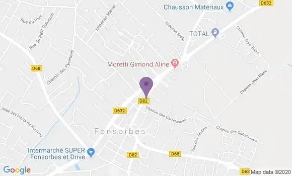 Localisation Fontenilles Ap - 31470
