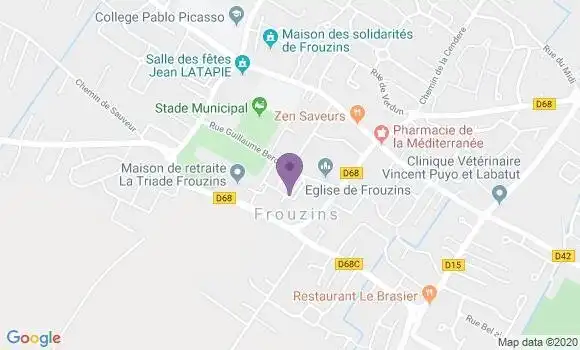 Localisation Frouzins Bp - 31270