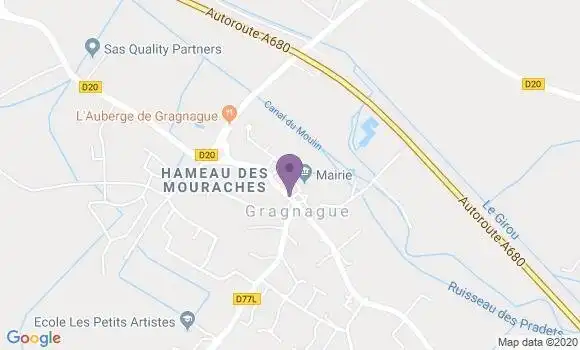 Localisation Gragnague Bp - 31380