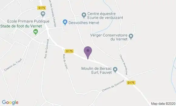 Localisation Le Vernet Bp - 03200