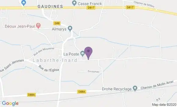 Localisation Labarthe Inard Bp - 31800