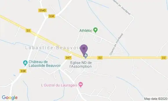 Localisation Labastide Beauvoir Bp - 31450