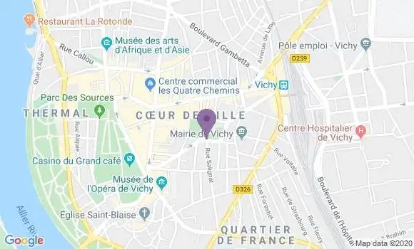 Localisation Vichy - 03200