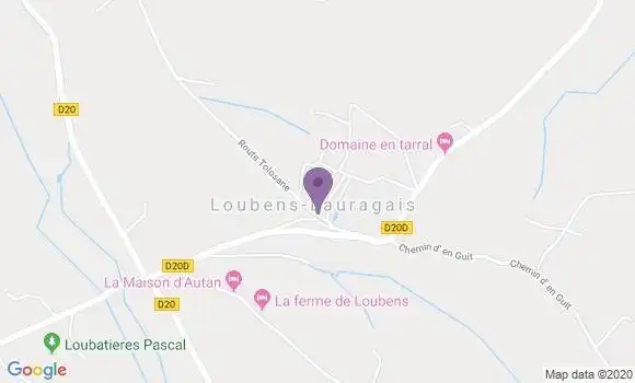 Localisation Loubens Lauragais Ap - 31460