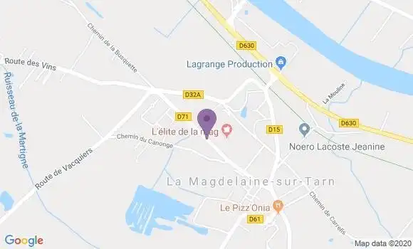 Localisation La Magdelaine sur Tarn Ap - 31340
