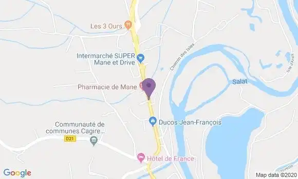 Localisation Mane Bp - 31260