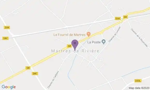 Localisation Martres Riviere Ap - 31210