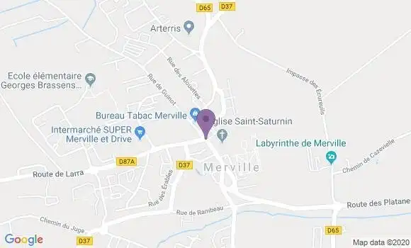 Localisation Merville Bp - 31330