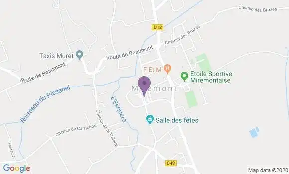 Localisation Miremont Bp - 31190