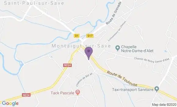Localisation Montaigut sur Save Bp - 31530