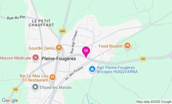 Localisation Pleine Fougeres - 35610