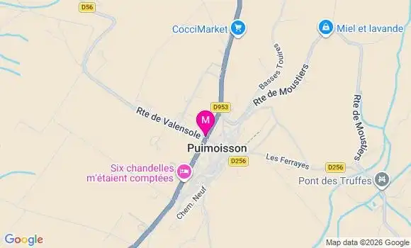Localisation Puimoisson - 04410