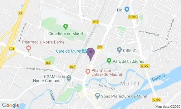Localisation Muret - 31600