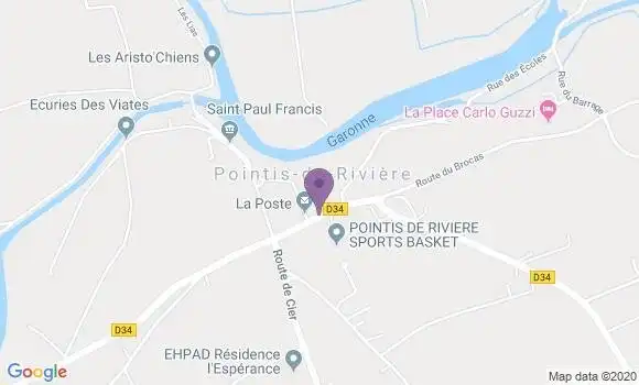 Localisation Pointis Martres de Riviere Bp - 31210