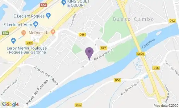 Localisation Roques sur Garonne Bp - 31120
