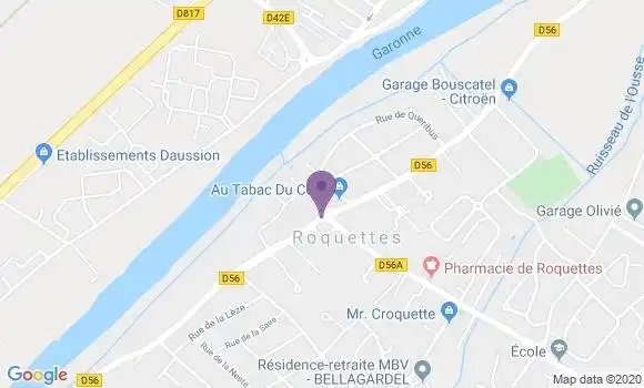 Localisation Roquettes Bp - 31120