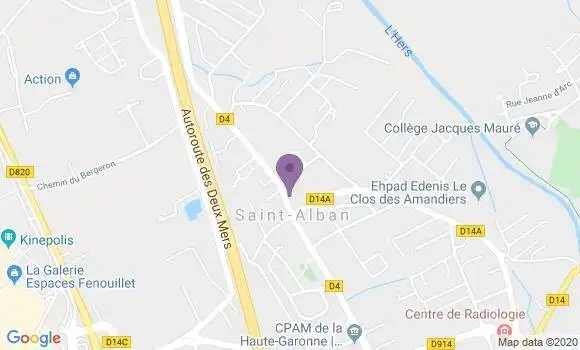 Localisation Saint Alban Bp - 31140