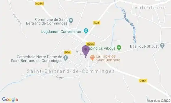 Localisation Saint Bertrand de Comminges Bp - 31510