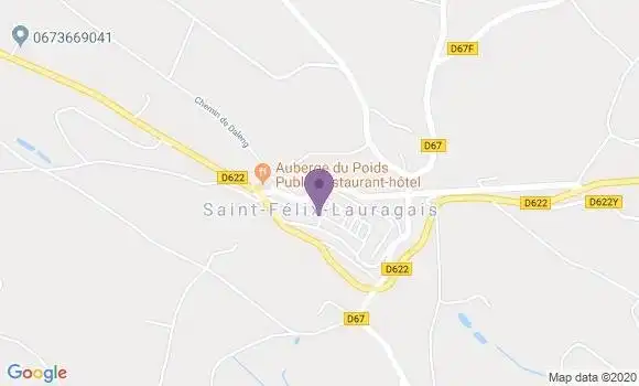 Localisation Saint Felix Lauragais Bp - 31540