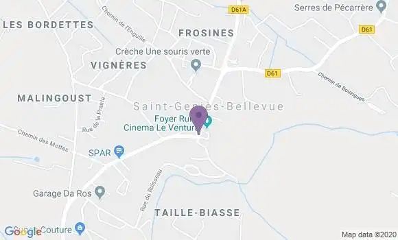 Localisation Saint Genies Bellevue Bp - 31180