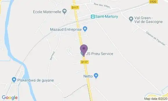 Localisation Saint Martory Bp - 31360